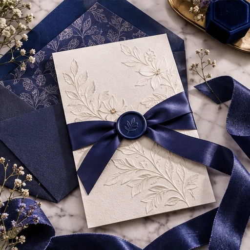 Wedding invitations and coordinated stationery